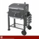 Goodhome Grill ogrodowy z pokrywą 114x67x120cm Kaminer (5906142982820) 5