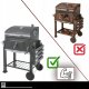 Goodhome Grill ogrodowy z pokrywą 114x67x120cm Kaminer (5906142982820) 10