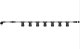 Horoz Girlanda sznur bez żarówek (10szt) 10metrów czarny E27 0.94MM2 220V CARNAVAL-F10 do łączeni... (8680985596150) 2