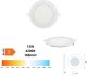 Horoz Downlight panel wpuszczany okrągły 168x14mm biały 230V 12W biały neutralny 4200K SLIM-12 ... (8680985579870) 1