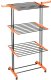 Suszarka na pranie Vilde Metalowa czarna pionowa na kółkach XXL 73x170 cm (5900670112988) 3