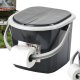 Branq Toaleta Turystyczna Wiadro WC Antracyt z pokrywą 15,5L 1305 (5906142985685) 5