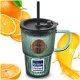 Affek Design Kubek szklany z pokrywką i słomką Verde 450 ml (8592381262945) 6
