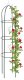 Vilde Pergola ogrodowa obelisk metalowa zielona 36x36x194 cm (5900670122215) 1