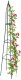 Vilde Pergola ogrodowa obelisk metalowa zielona 33x32x190 cm (5900670122222) 1