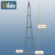 Vilde Pergola ogrodowa obelisk metalowa zielona 33x32x190 cm (5900670122222) 5