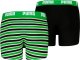 Puma Bokserki dla dzieci Everyday Striped 2 pak zielono-czarne 938970 03 152cm 2