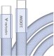 Kabel USB Verbatim USB-C - USB-C 1.2 m Fioletowy (30278) 2