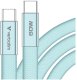 Kabel USB Verbatim USB-C - USB-C 60W 1.2 m Niebieski (30273) 2