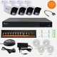 Kamera IP ORLLO Zestaw do Monitoringu 4 Kamery IP POE Sensor SONY 5Mpix POESET 4 6