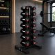 UNDERFIT Zestaw hantli gumowanych 1-8 kg ze stojakiem pionowym 8 par UNDERFIT 12
