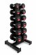 UNDERFIT Zestaw hantli gumowanych 2,5-15 kg ze stojakiem pionowym 6 par UNDERFIT 2