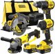 Zestaw elektronarzędzi Stanley V20 (SFMCD716, SFMCF811, SFMCS500, SFMCG400) 2x2,0Ah PROSTACK BL (SFMCK459M2S-QW) 1