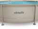 Virtufit Basen ogrodowy stelażowy VirtuFit 305x76 cm z pompą filtrującą beżowy 9