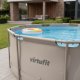 Virtufit Basen ogrodowy stelażowy VirtuFit 366x100 cm z pompą filtrującą beżowy 5