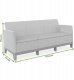 Keter Sofa ogrodowa dwuosobowa Scandi Form 3 Seater Sofa szary jajeczny/jasny beżowy (8711245162782) 2