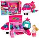 LeanToys Samolot pasażerski dla lalek rozkładany 2w1 lalka akcesoria różowy EDUKAMP (29593) 1
