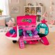 LeanToys Samolot pasażerski dla lalek rozkładany 2w1 lalka akcesoria różowy EDUKAMP (29593) 4