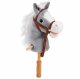 LeanToys Hobby Horse Koń Na Kiju Głowa Konia Dźwięki Galopu Rżenia Szary 100 cm EDUKAMP (30981) 4