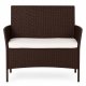 Ambiance Sofa ogrodowa dwuosobowa z poduszką ławka na balkon taras ogród brązowa MultiGarden EDUKAMP (5362) 4