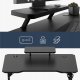 Biurko Costway Komputerowe z półką Leader 5.1 Black 115 cm (MA-LEADER 5.1 BLACK) 4