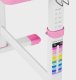 MarkAdler Biurko dziecięce regulowane Study 3.0 Pink 66 cm (MA-STUDY 3.0 PINK) 5