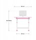 MarkAdler Biurko dziecięce regulowane Study 3.0 Pink 66 cm (MA-STUDY 3.0 PINK) 9