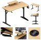 Biurko Costway Komputerowe z półką Leader 5.1 Oak 115 cm (MA-LEADER 5.1 OAK) 11