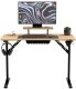 Biurko Costway Komputerowe z półką Leader 5.1 Oak 115 cm (MA-LEADER 5.1 OAK) 14
