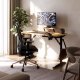 Biurko Costway Komputerowe z półką Leader 5.1 Oak 115 cm (MA-LEADER 5.1 OAK) 15