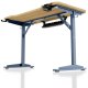 Biurko Costway Komputerowe z półką Leader 5.1 Oak 115 cm (MA-LEADER 5.1 OAK) 5