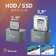 Stacja dokująca Reagle Dysków HDD SSD 2,5" 3,5" SATA USB 3.0 5Gbps obudowa dysku 3