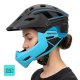 Meteor Kask rowerowy full-face Hydra L 58-61 cm czarny/niebieski (17899) 11