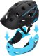 Meteor Kask rowerowy full-face Hydra L 58-61 cm czarny/niebieski (17899) 3