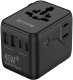 Zasilacz Crong One World Travel Adapter – Uniwersalny adapter podróżny GaN 45W UK/EU/US/AU (czarny) (CRGTAGN45BLK) 2