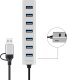 LogiLink Huby i koncentratory USB 3.2 Gen 1 (3.1 Gen 1) Type-A + Type-C 5000 Mbit/s Szary (UA0441) 3