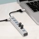LogiLink Huby i koncentratory USB 3.2 Gen 1 (3.1 Gen 1) Type-A + Type-C 5000 Mbit/s Szary (UA0441) 4