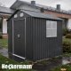 Heckermann Domek narzędziowy ogrodowy 5m2 Metalowa szopa na narzędzia do ogrodu S0606A-1717M 9