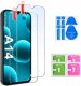 krainaGSM Etui Do Samsung A14 5G Wzmacniane Matowe Czarne Pancerne 2X Szkło 6