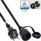 Alcasa InLine® Przedłużacz z uziemieniem, Outdoor IP44, Ochrona przed dotykiem, 15m 1
