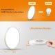 Lampa sufitowa EDM LED 30cm 24 W 4000 K 2640 lm IP44 okrągła biała DetarZinLED 3