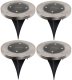 Saska Garden Lampa solarna 4 LED SMD DO WBICIA W PODŁOŻE KPL.4SZT 1