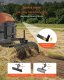 R.E.I.S. Zgrabiarka aerator równiarka traktorka ogród mocna 107 cm lemiesz liści BHP 5