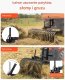 R.E.I.S. Zgrabiarka aerator równiarka traktorka ogród mocna 107 cm lemiesz liści BHP 6