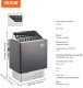 Uniprodo Piec do sauny elektryczny 6kW 400V sterownik cyfrowy do domu SPA 2