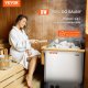 Uniprodo Piec do sauny elektryczny 8kW 400V timer stalowy do domu i SPA 3