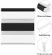 DecoDesign Roleta dzień noc na okno 50x150 cm czarno-biała 2