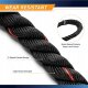 7sports Lina bojowa do ćwiczeń treningu fitness 12m czarno-czerwona Battle Rope 4