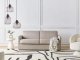 Beliani Sofa rozkładana dla 2 osób ISHOJ Jasnobrązowy (561345 Bel) 2