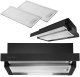 Berdsen Okap teleskopowy kuchenny podszafkowy 60 cm BT-241 czarny 1